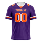 Custom Purple Classic Style Orange Personalized Authentic Football Jersey FBJ02-bc0f008
