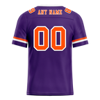 Custom Purple Classic Style Orange Personalized Authentic Football Jersey FBJ02-bc0f008