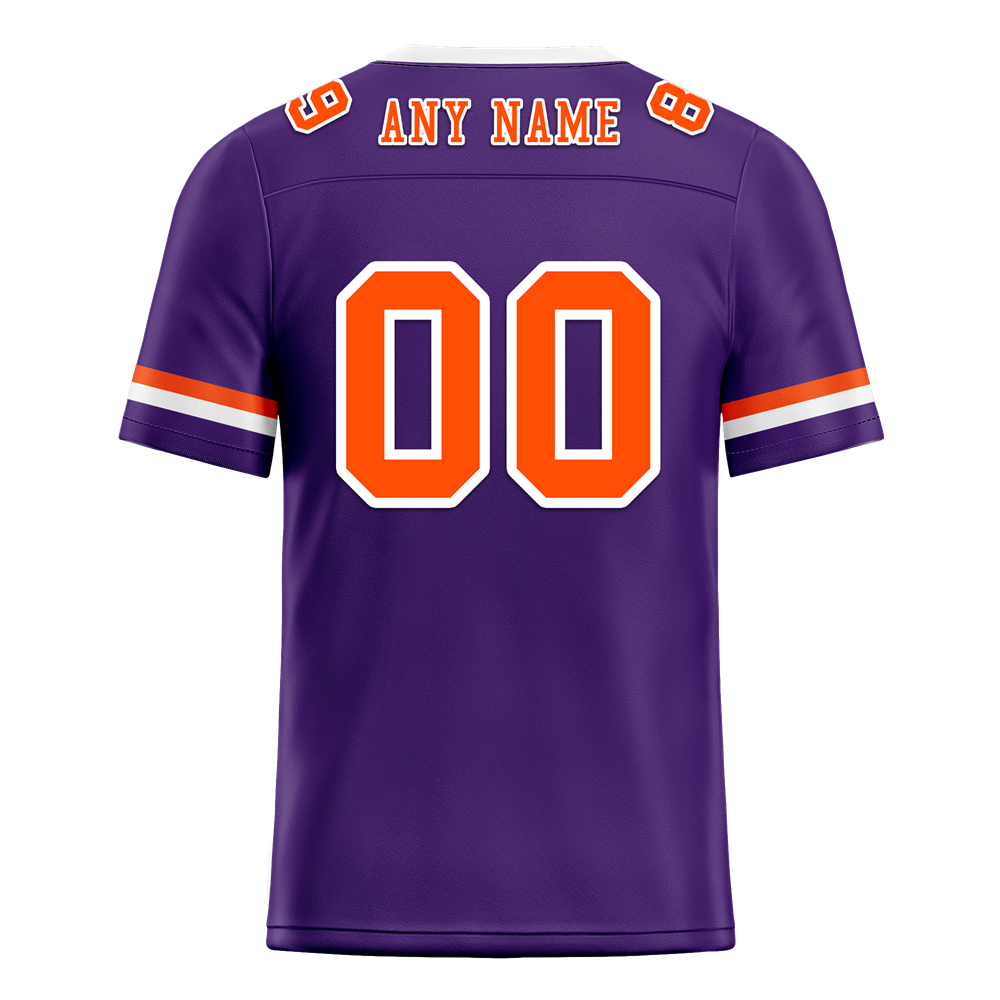 Custom Purple Classic Style Orange Personalized Authentic Football Jersey FBJ02-bc0f008