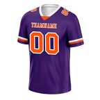 Custom Purple Classic Style Orange Personalized Authentic Football Jersey FBJ02-bc0f008