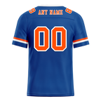 Custom Blue Classic Style Orange Personalized Authentic Football Jersey FBJ02-bc0f009