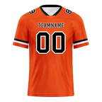 Custom Orange Classic Style Black Personalized Authentic Football Jersey FBJ02-bc0f0a0