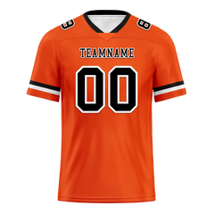 Custom Orange Classic Style Black Personalized Authentic Football Jersey FBJ02-bc0f0a0