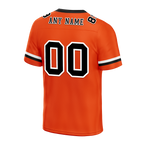 Custom Orange Classic Style Black Personalized Authentic Football Jersey FBJ02-bc0f0a0