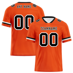 Custom Orange Classic Style Black Personalized Authentic Football Jersey FBJ02-bc0f0a0