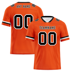 Custom Orange Classic Style Black Personalized Authentic Football Jersey FBJ02-bc0f0a0