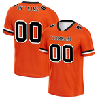 Custom Orange Classic Style Black Personalized Authentic Football Jersey FBJ02-bc0f0a0
