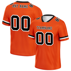 Custom Orange Classic Style Black Personalized Authentic Football Jersey FBJ02-bc0f0a0