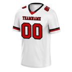Custom White Classic Style Red Personalized Authentic Football Jersey FBJ02-bc0f0ab