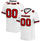 Custom White Classic Style Red Personalized Authentic Football Jersey FBJ02-bc0f0ab