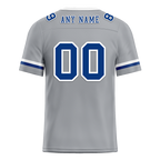 Custom Grey Classic Style Blue Personalized Authentic Football Jersey FBJ02-bc0f0ac