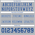 Custom Grey Classic Style Blue Personalized Authentic Football Jersey FBJ02-bc0f0ac