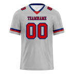 Custom Grey Classic Style Red Personalized Authentic Football Jersey FBJ02-bc0f0ad