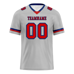 Custom Grey Classic Style Red Personalized Authentic Football Jersey FBJ02-bc0f0ad