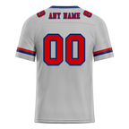 Custom Grey Classic Style Red Personalized Authentic Football Jersey FBJ02-bc0f0ad