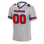 Custom Grey Classic Style Red Personalized Authentic Football Jersey FBJ02-bc0f0ad