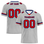 Custom Grey Classic Style Red Personalized Authentic Football Jersey FBJ02-bc0f0ad