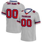 Custom Grey Classic Style Red Personalized Authentic Football Jersey FBJ02-bc0f0ad