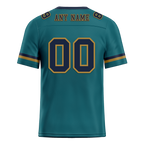 Custom Aqua Classic Style Black Personalized Authentic Football Jersey FBJ02-bc0f0ae