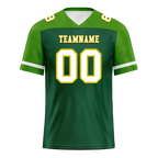 Custom Green Raglan Sleeves White Personalized Authentic Football Jersey FBJ02-bc0f0af
