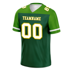 Custom Green Raglan Sleeves White Personalized Authentic Football Jersey FBJ02-bc0f0af