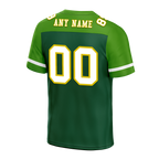 Custom Green Raglan Sleeves White Personalized Authentic Football Jersey FBJ02-bc0f0af
