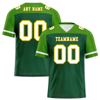 Custom Green Raglan Sleeves White Personalized Authentic Football Jersey FBJ02-bc0f0af