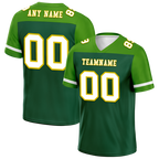 Custom Green Raglan Sleeves White Personalized Authentic Football Jersey FBJ02-bc0f0af