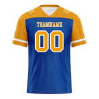 Custom Blue Orange Raglan Sleeves Orange Personalized Authentic Football Jersey FBJ02-bc0f0a7