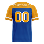 Custom Blue Orange Raglan Sleeves Orange Personalized Authentic Football Jersey FBJ02-bc0f0a7