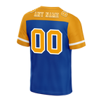 Custom Blue Orange Raglan Sleeves Orange Personalized Authentic Football Jersey FBJ02-bc0f0a7