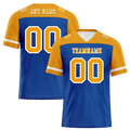 Custom Blue Orange Raglan Sleeves Orange Personalized Authentic Football Jersey FBJ02-bc0f0a7