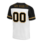 Custom White Black Raglan Sleeves Black Personalized Authentic Football Jersey FBJ02-bc0f0a8