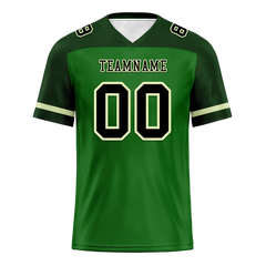 Custom Green Raglan Sleeves Black Personalized Authentic Football Jersey FBJ02-bc0f0ba