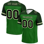 Custom Green Raglan Sleeves Black Personalized Authentic Football Jersey FBJ02-bc0f0ba