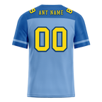 Custom Aqua Raglan Sleeves Yellow Personalized Authentic Football Jersey FBJ02-bc0f0bb