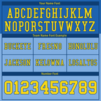 Custom Aqua Raglan Sleeves Yellow Personalized Authentic Football Jersey FBJ02-bc0f0bb