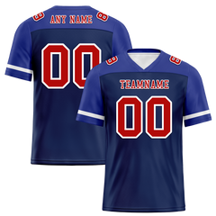 Custom Blue Raglan Sleeves Brown Personalized Authentic Football Jersey FBJ02-bc0f0bc