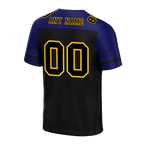 Custom Black Blue Raglan Sleeves Black Personalized Authentic Football Jersey FBJ02-bc0f0bd