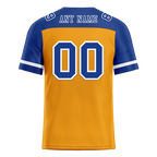 Custom Yellow Blue Raglan Sleeves Blue Personalized Authentic Football Jersey FBJ02-bc0f0be