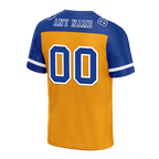 Custom Yellow Blue Raglan Sleeves Blue Personalized Authentic Football Jersey FBJ02-bc0f0be