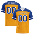 Custom Yellow Blue Raglan Sleeves Blue Personalized Authentic Football Jersey FBJ02-bc0f0be