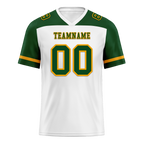 Custom White Green Raglan Sleeves Green Personalized Authentic Football Jersey FBJ02-bc0f0b7