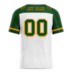 Custom White Green Raglan Sleeves Green Personalized Authentic Football Jersey FBJ02-bc0f0b7