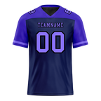 Custom Black Purple Raglan Sleeves Purple Personalized Authentic Football Jersey FBJ02-bc0f0c0