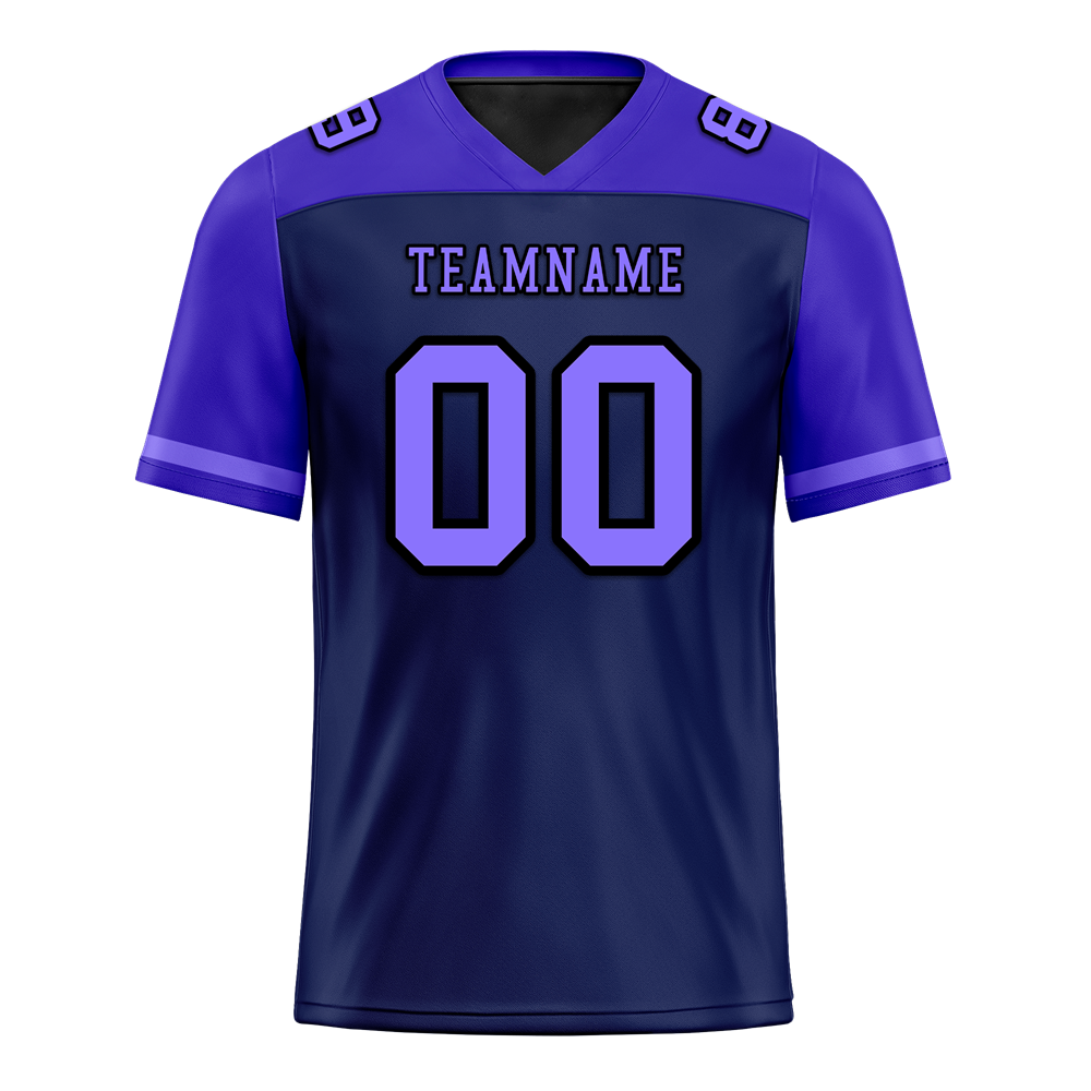 Custom Black Purple Raglan Sleeves Purple Personalized Authentic Football Jersey FBJ02-bc0f0c0