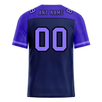 Custom Black Purple Raglan Sleeves Purple Personalized Authentic Football Jersey FBJ02-bc0f0c0