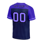 Custom Black Purple Raglan Sleeves Purple Personalized Authentic Football Jersey FBJ02-bc0f0c0