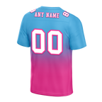 Custom Aqua Pink Fade Fashion White Personalized Authentic Football Jersey FBJ02-bc0f0ca