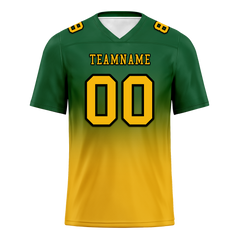 Custom Green Yellow Fade Fashion Yellow Personalized Authentic Football Jersey FBJ02-bc0f0cd